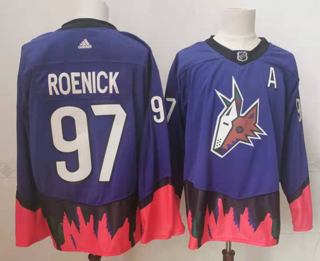 Men Arizona Coyotes #97 Roenick Purple Authentic Stitched 2022 Adidas NHL Jersey->buffalo sabres->NHL Jersey